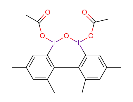 1,3,9,11-tetramethyl-5λ3,7λ3-dibenzo[d,f][1,3,2]diiodaoxepine-5,7-diyl diacetate