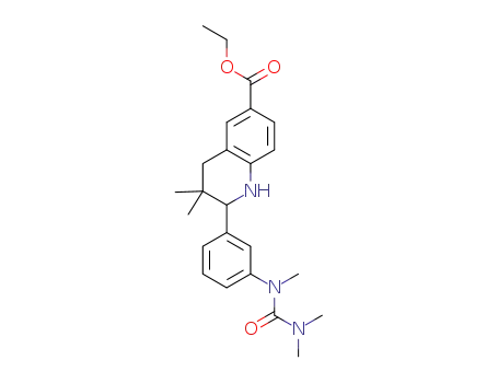 3,3-dimethyl-2-[3-(trimethyl-ureido)-phenyl]-1,2,3,4-tetrahydro-quinoline-6-carboxylic acid ethyl ester