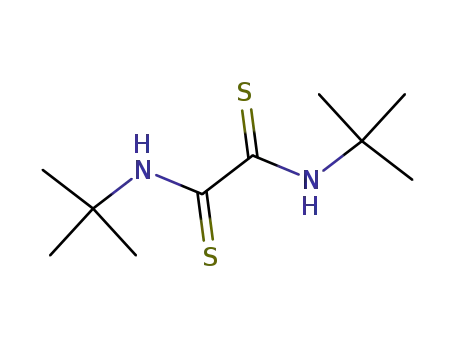 Molecular Structure of 26818-54-2 (Ethanedithioamide,N1,N2-bis(1,1-dimethylethyl)-)