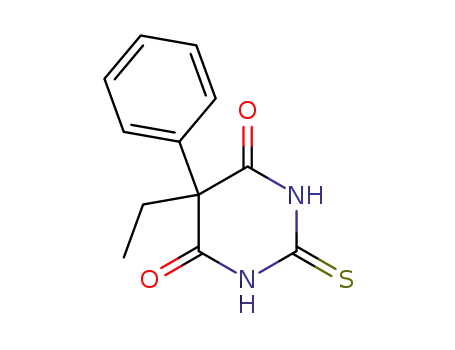 Molecular Structure of 2753-74-4 (5-ethyldihydro-5-phenyl-2-thioxopyrimidine-4,6(1H,5H)-dione)