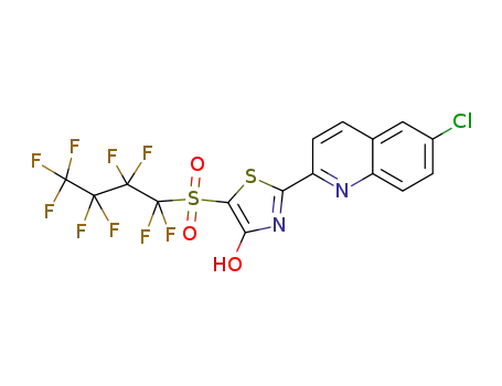 nonafluorobutanesulfonyl 2-(6-chloroquinolin-2-yl)thiazol-4-ol