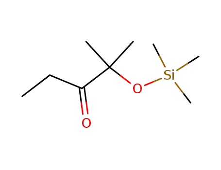 Molecular Structure of 72507-50-7 (3-Pentanone, 2-methyl-2-[(trimethylsilyl)oxy]-)