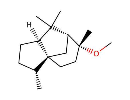 67874-81-1,CEDROL METHYL ETHER,1H-3a,7-Methanoazulene,octahydro-6-methoxy-3,6,8,8-tetramethyl-, [3R-(3a,3ab,6a,7b,8aa)]-; Cedramber; Cedryl methyl ether; Methyl cedryl ether