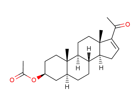 Molecular Structure of 1169-20-6 (3-Acetyloxypregn-16-en-20-one)