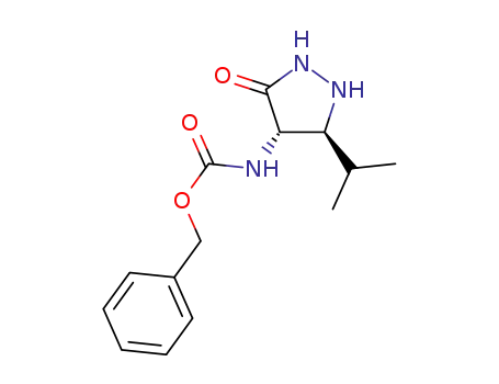 4-benzyloxycarbonylamino-5-isopropyl-3-pyrazolidinone