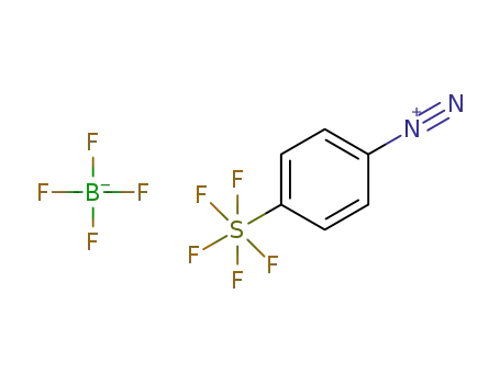 4-(pentafluoro-λ6-sulfaneyl)benzenediazonium tetrafluoroborate