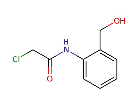 Molecular Structure of 189940-09-8 (2-Chloro-N-(2-(hydroxyMethyl)phenyl)acetaMide)