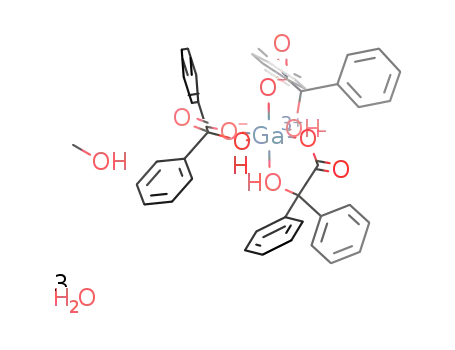 [galium(III)(benzilate)2]*methanol monosolvate trihydrate
