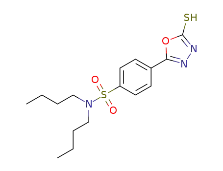N,N-dibutyl-4-(5-mercapto-1,3,4-oxadiazol-2-yl)benzenesulfonamide