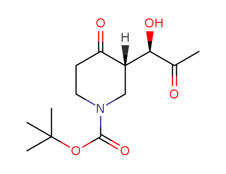 (S)-tert-butyl 3-[(1R)-1-hydroxy-2-oxopropyl]-4-oxopiperidine-1-carboxylate