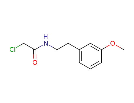 Molecular Structure of 34162-12-4 (2-CHLORO-N-[2-(3-METHOXYPHENYL)ETHYL]-ACETAMIDE)