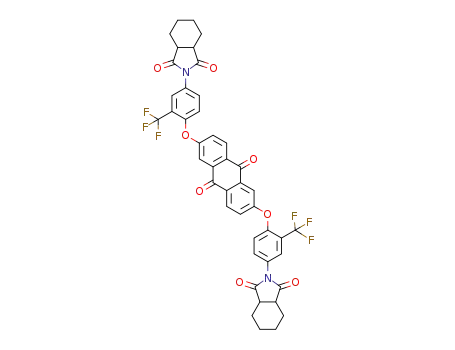 2,6-bis[4-(1,2-cyclohexanedicarboximido)-2-trifluoromethylphenoxy]anthraquinone
