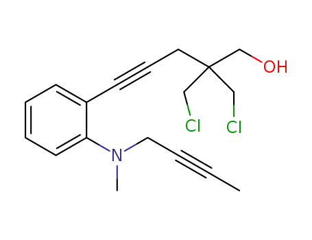 5-{2-[but-2-yn-1-yl(methyl)amino]phenyl}-2,2-bis(chloromethyl)pent-4-yn-1-ol