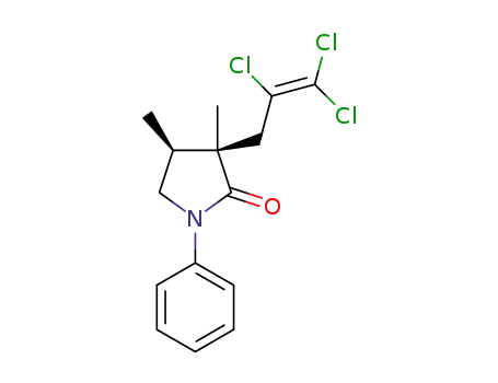 cis-3,4-dimethyl-1-phenyl-3-(2,3,3-trichloroallyl)pyrrolidin-2-one