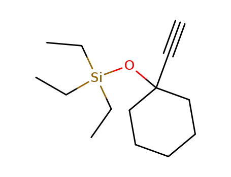 Molecular Structure of 53201-16-4 (Silane, triethyl[(1-ethynylcyclohexyl)oxy]-)