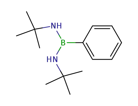 Molecular Structure of 10375-18-5 (Boranediamine, N,N'-bis(1,1-dimethylethyl)-1-phenyl-)
