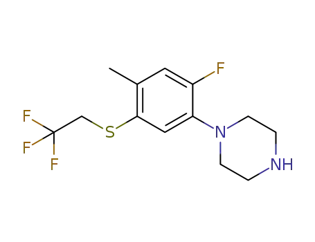 1-[2-fluoro-4-methyl-5-(2,2,2-trifluoroethylthio)phenyl]piperazine