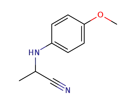 2-((4-methoxyphenyl)amino)propanenitrile