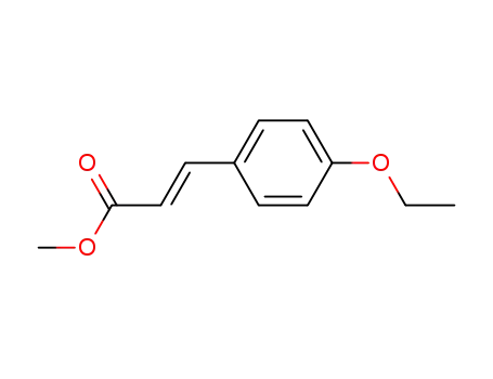 Molecular Structure of 87711-71-5 (2-Propenoic acid, 3-(4-ethoxyphenyl)-, methyl ester, (E)-)