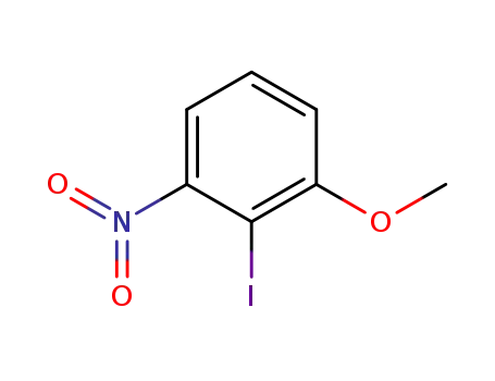 Molecular Structure of 98991-08-3 (2-iodo-1-methoxy-3-nitro-benzene)