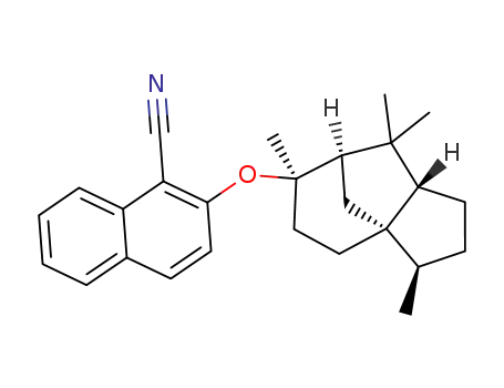 2-(((3R,3aS,6R,7R,8aS)-3,6,8,8-tetramethyloctahydro-1H-3a,7-methanoazulen-6-yl)oxy)-1-naphthonitrile