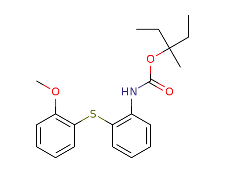 3-methylpentan-3-yl (2-((2-methoxyphenyl)thio)phenyl)carbamate