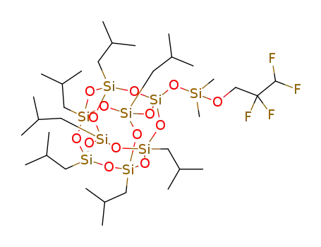 1-(dimethyl(2,2,3,3-tetrafluoropropoxy)siloxy)-3,5,7,9,11,13,15-hepta(isobutyl)pentacyclo[9.5.1.13,9.15,15.17,13]octasiloxane