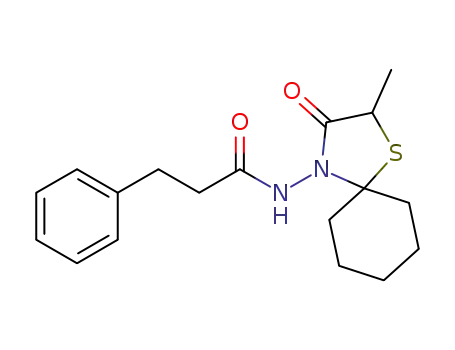 N‐(2‐methyl‐3‐oxo‐1‐thia‐4‐azaspiro[4.5]decan‐4‐yl)‐3‐phenylpropanamide