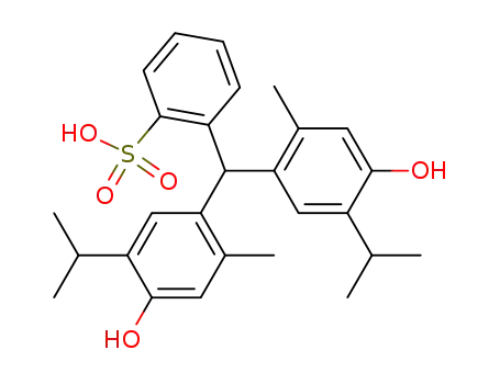 2-(4,4'-dihydroxy-5,5'-diisopropyl-2,2'-dimethyl-benzhydryl)-benzenesulfonic acid