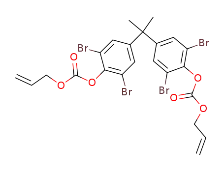 2,2-bis-(4-allyloxycarbonyloxy-3,5-dibromo-phenyl)-propane
