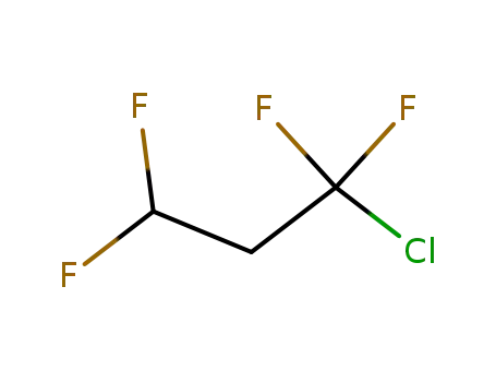 Molecular Structure of 2730-64-5 (1-Chloro-1,1,3,3-tetrafluoropropane)