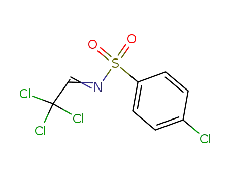 Molecular Structure of 81924-15-4 (Benzenesulfonamide, 4-chloro-N-(2,2,2-trichloroethylidene)-)