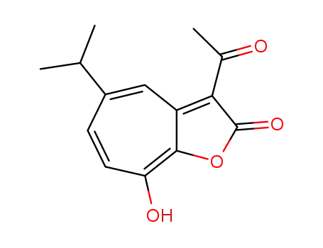 3-Acetyl-8-hydroxy-5-isopropyl-cyclohepta[b]furan-2-one