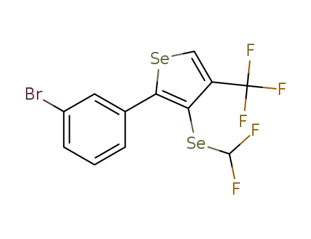 2-(3-bromophenyl)-3-((difluoromethyl)selanyl)-4-(trifluoromethyl)selenophene
