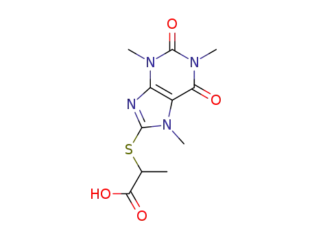 2-((1,3,7-trimethyl-2,6-dioxo-2,3,6,7-tetrahydro-1H-purin-8-yl)thio)propanoic acid