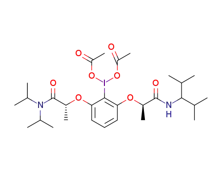 (2,6-bis(((R)-1-(diisopropylamino)-1-oxopropan-2-yl)oxy)phenyl)-λ3-iodanediyl diacetate