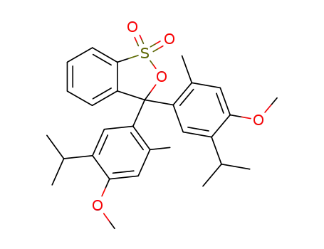 3,3-bis-(5-isopropyl-4-methoxy-2-methyl-phenyl)-3H-benz[c][1,2]oxathiol-1,1-dioxide