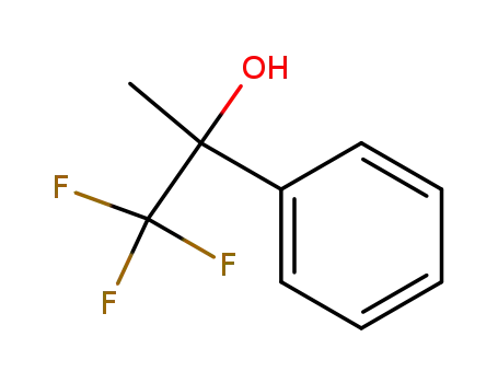 Molecular Structure of 426-54-0 (2-Phenyl-1,1,1-trifluoropropan-2-ol)