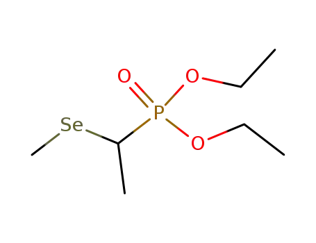 Molecular Structure of 80436-45-9 (Phosphonic acid, [1-(methylseleno)ethyl]-, diethyl ester)