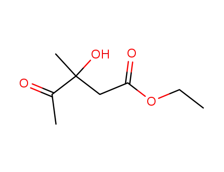 Molecular Structure of 67079-92-9 (Pentanoic acid, 3-hydroxy-3-methyl-4-oxo-, ethyl ester)