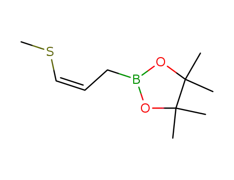 4,4,5,5-Tetramethyl-2-((Z)-3-methylsulfanyl-allyl)-[1,3,2]dioxaborolane
