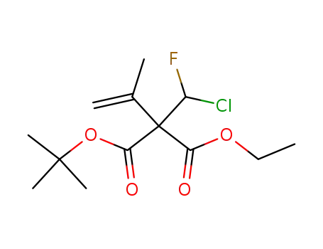 2-(Chloro-fluoro-methyl)-2-isopropenyl-malonic acid tert-butyl ester ethyl ester