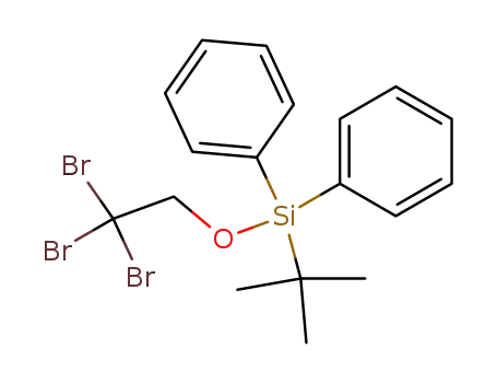 Molecular Structure of 122760-58-1 (Silane, (1,1-dimethylethyl)diphenyl(2,2,2-tribromoethoxy)-)