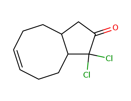 (Z)-1,1-Dichloro-1,3,3a,4,5,8,9,9a-octahydro-cyclopentacycloocten-2-one