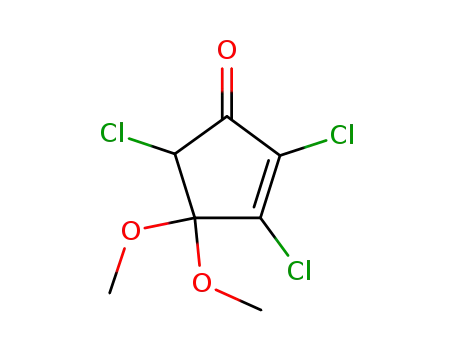 (+/-)-2,3,5-trichloro-4,4-dimethoxycyclopent-2-en-1-one