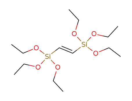 Molecular Structure of 91458-95-6 (3,8-Dioxa-4,7-disiladec-5-ene, 4,4,7,7-tetraethoxy-, (E)-)