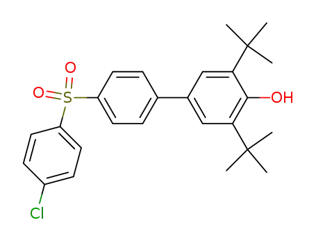 4'-<(4-Chlorophenyl)sulfonyl>-3,5-di-tert-butyl-<1,1'-biphenyl>-4-ol