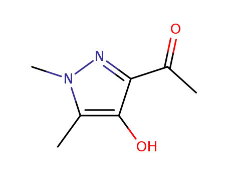 Molecular Structure of 85985-64-4 (Ethanone,  1-(4-hydroxy-1,5-dimethyl-1H-pyrazol-3-yl)-)