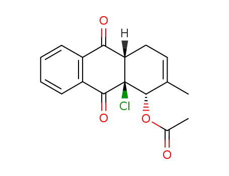 Acetic acid (1S,4aS,9aS)-9a-chloro-2-methyl-9,10-dioxo-1,4,4a,9,9a,10-hexahydro-anthracen-1-yl ester