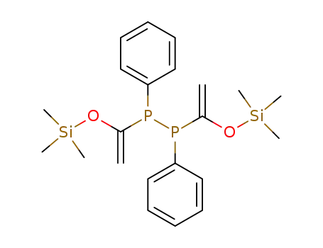 1,2-Diphenyl-1,2-bis<1-(trimethylsiloxy)ethenyl>diphosphan